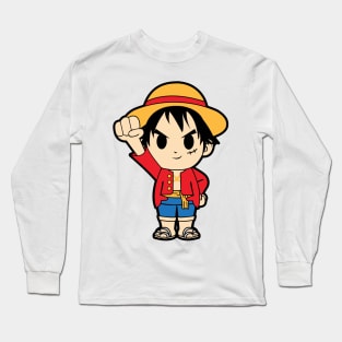 Luffy Chibi - One Piece Anime Long Sleeve T-Shirt